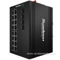 Scodeno L2 managed 4 gigabit SFP 16 port Gigabit POE Ethernt Port Switch industrial switch